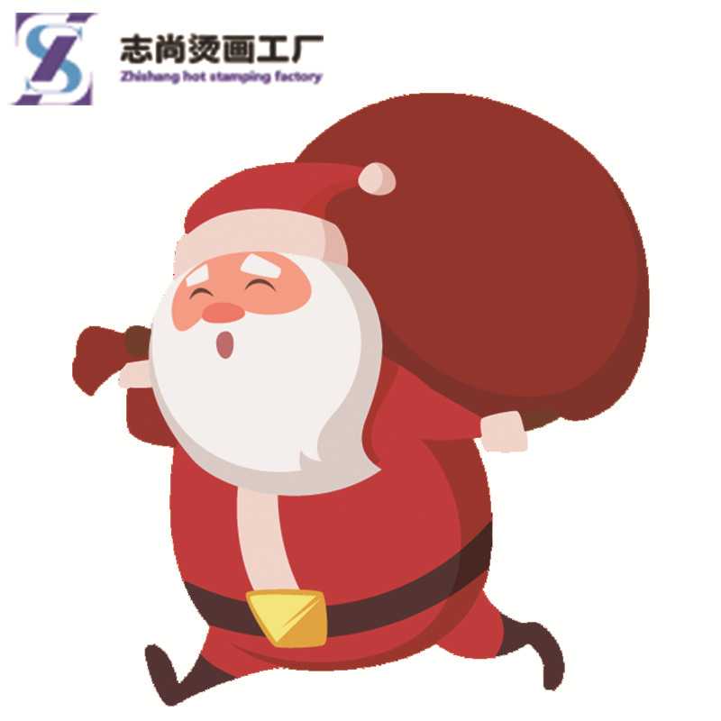 新款直销圣诞节烫画定 制A级过粉烫图卡通圣诞老人驯鹿图案热转印