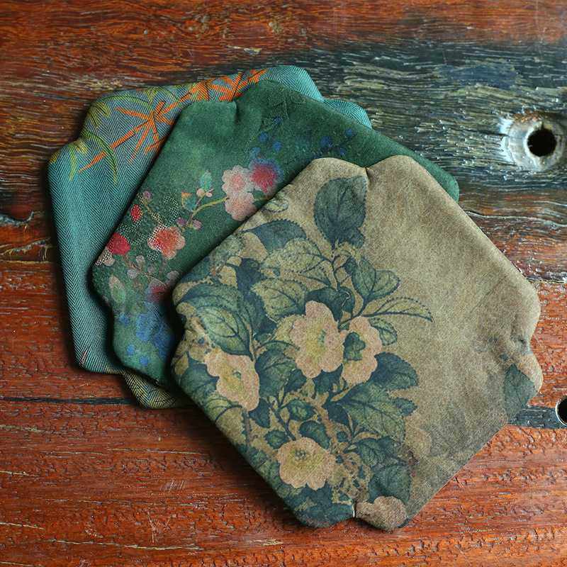 新款直销32色 15*15双面香云纱壶垫杯垫花瓶垫布艺复古真丝茶席茶,居家布艺,茶席,淘宝优惠券,粉丝福利购,淘宝优惠卷