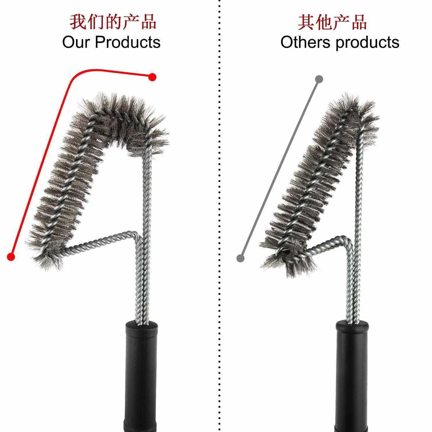 新款直销三头烧烤刷18寸三头钢丝烤炉烤架清洁刷实用烧烤刷8,家庭/个人清洁工具,杯刷/瓶刷,淘宝优惠券,粉丝福利购,淘宝优惠卷