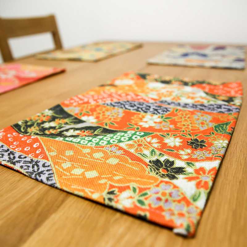 新款直销日式浮世绘手工混纺餐垫 茶道和风布艺碗垫隔热垫盘垫西