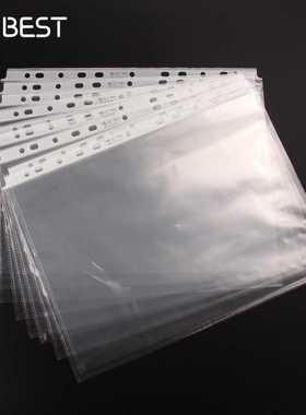 新款直销KOBEST康百EH303V透明A4/11孔白色活页袋文件插页保护膜1