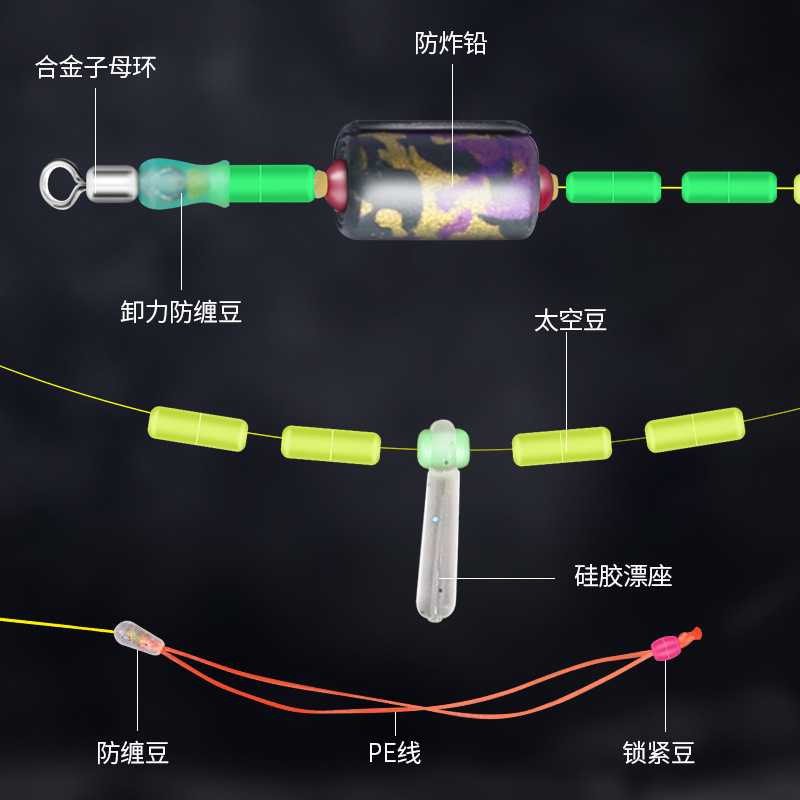 新款直销东羽 线组成品鱼线主线组 PE加固竞技台钓绑好鱼线组钓鱼