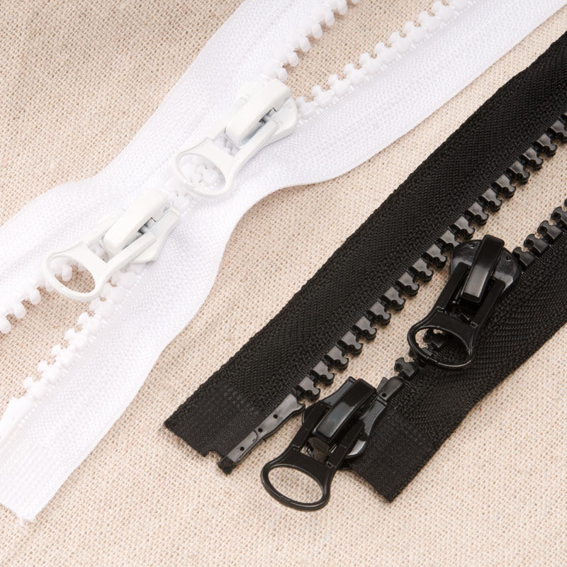 高档羽绒服外套睡袋树脂塑料粗齿