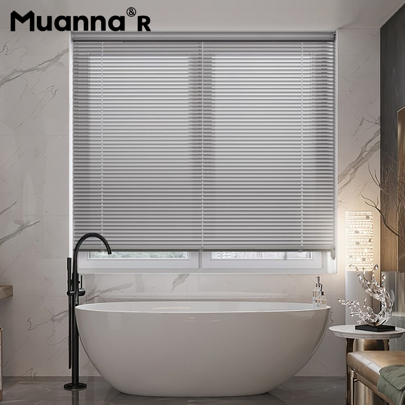 铝合金百叶窗帘免打孔遮光升降卷帘卫生间浴室厕所防水遮阳帘定制