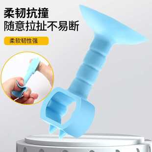 新款直销硅胶门吸免打孔门把手卫生间厕所门防撞垫挡器加长款塑料