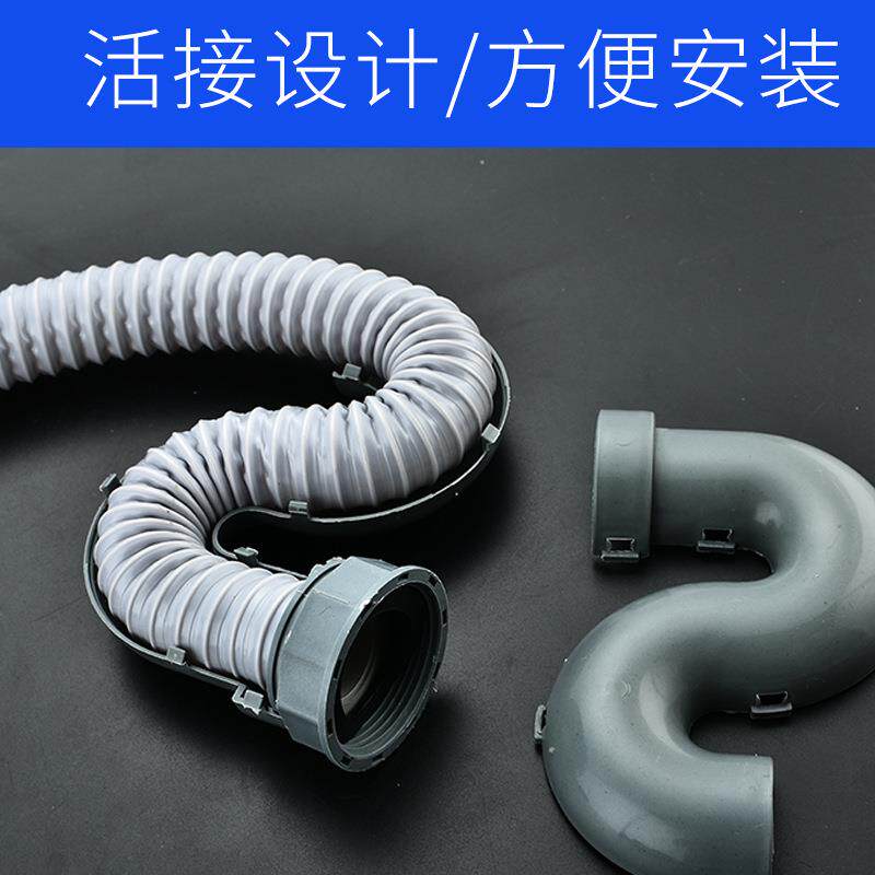 新款直销菜盆不锈钢单槽带溢水下水管 面盆不锈钢下水管 及各种下