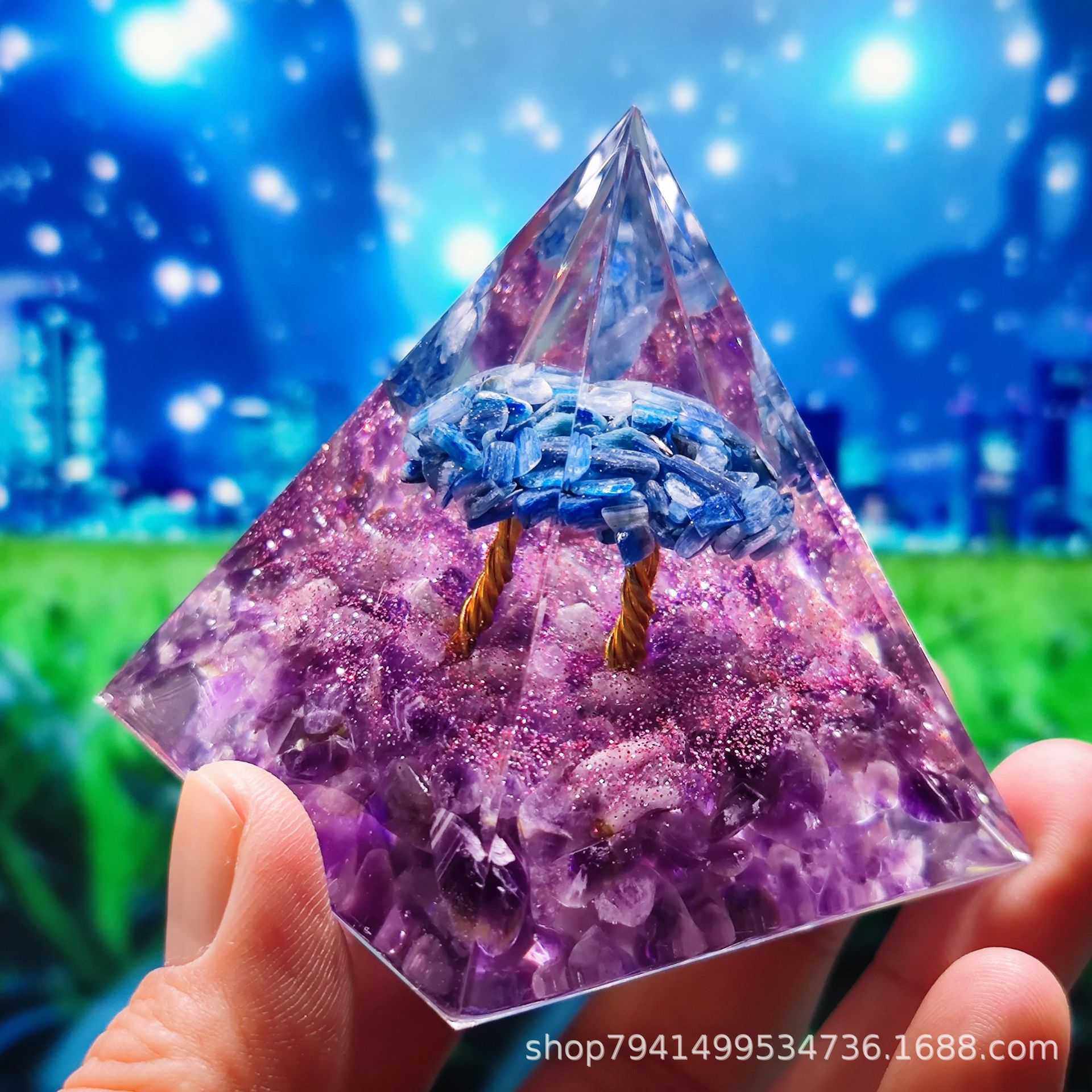 新款直销跨境新品水晶球碎石金字塔家居工艺品树脂摆件桌面摆件独,饰品/流行首饰/时尚饰品新,奇石,淘宝优惠券,粉丝福利购,淘宝优惠卷