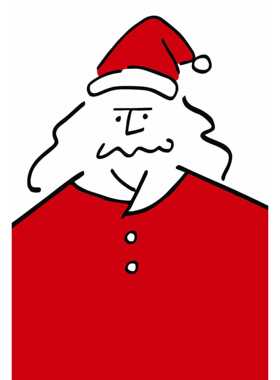 新款直销Merry Christmas绿色圣诞老人圣诞日历海报装饰画挂画画