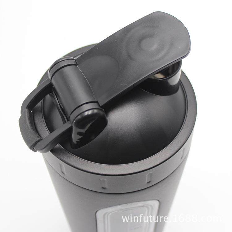 新款直销新款700ML外贸热销透明刻度运动摇摇杯04不锈钢蛋白粉奶