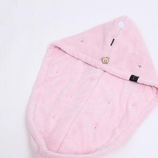 新款直销创意款双层加厚干发帽包头巾 长款成人女吸水双层浴帽干