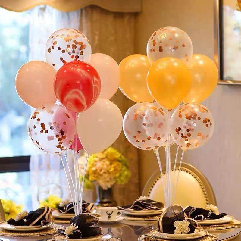 新款直销气球桌飘支架气球桌面展示架子亚克力支架桌飘装饰架子