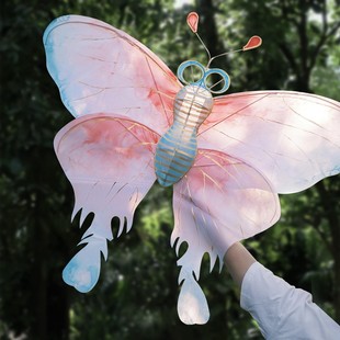 潍坊风筝diy材料包2025年儿童大人专用微风易飞手工绘画空白纸鸢