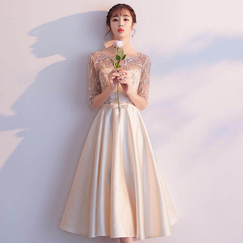 小晚礼服女仙气2019新款演讲主持人朗诵钢琴演出服学生梦幻伴娘服|ruв категории Женская одежда, Cвадебные платья, платье/вечернее платье - от Buy2taobao.com для оказания профессиональной услуги покупки агента Taobao