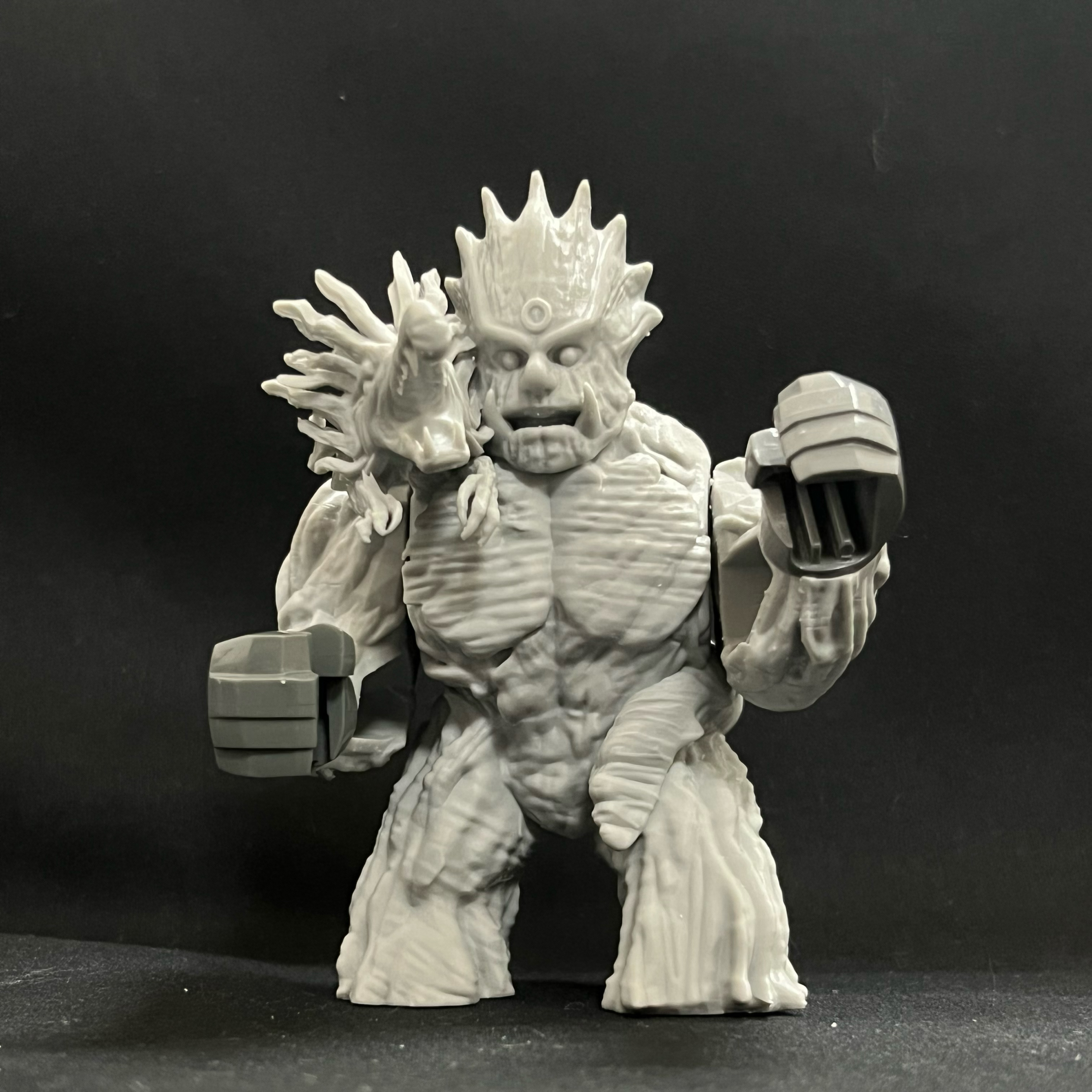 火影忍者系列千手柱间初代木人第三方3D打印积木人仔玩具白模手办