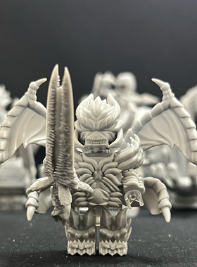 鬼泣系列但丁恶魔猎人剑士第三方3D打印积木人仔玩具游戏白模手办