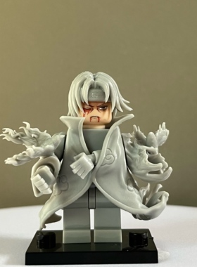 火影忍者系列晓组织须佐宇智波鼬第三方打印积木人仔玩具游戏白模