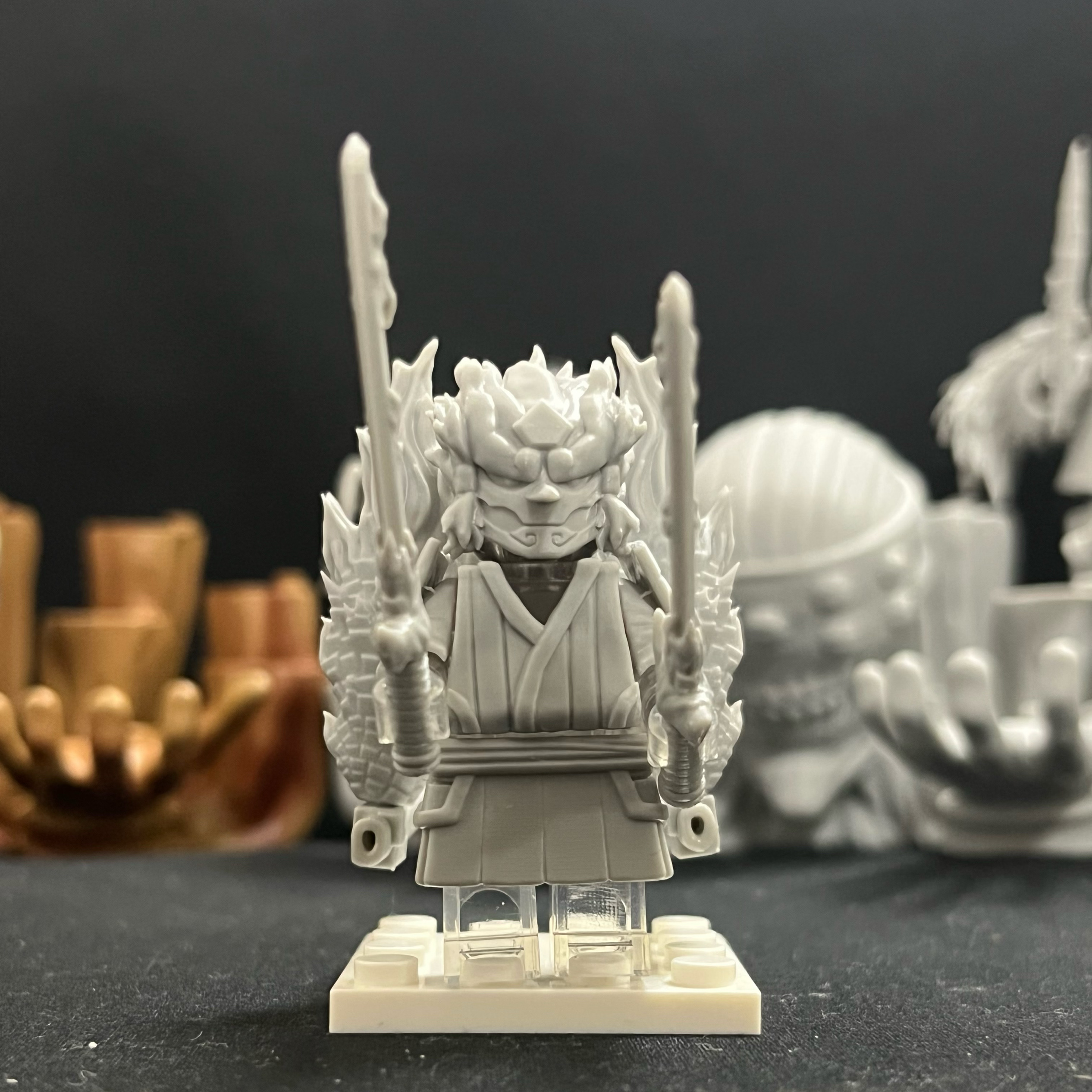 火影忍者系列宇智波斑须佐能乎第三方3D打印积木人仔玩具游戏手办