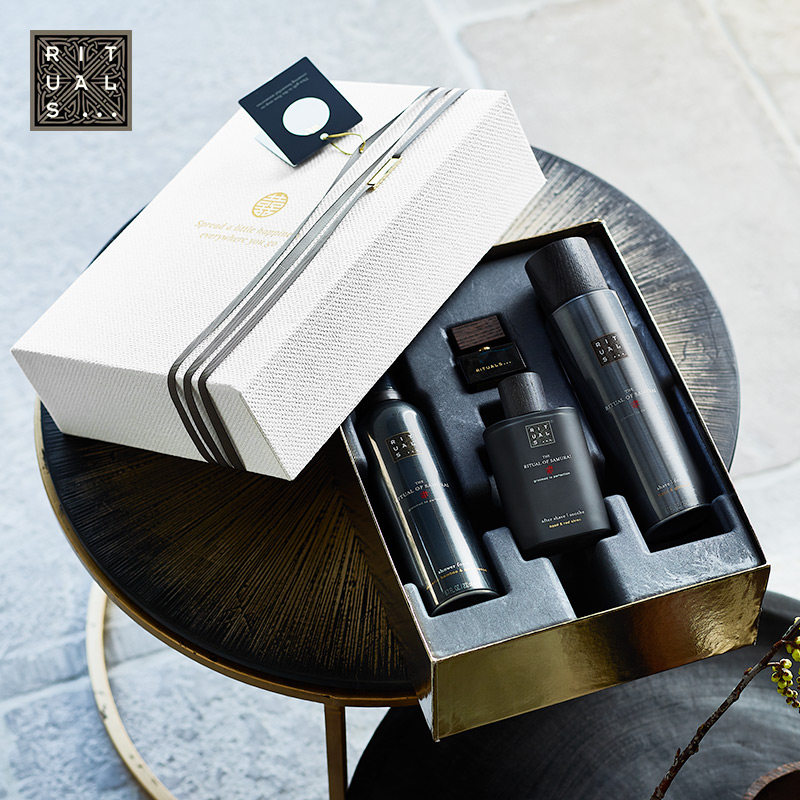 Rituals武士礼盒575ml 保湿提亮舒缓身体护理礼盒沐浴露身体乳