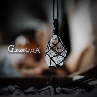 Purifying ｜ 落入凡间的晨星 白水晶 手工编织水晶原石项链