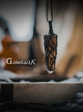 Appeasing | 焦糖烤栗子 茶水晶 手工编织水晶原石项链