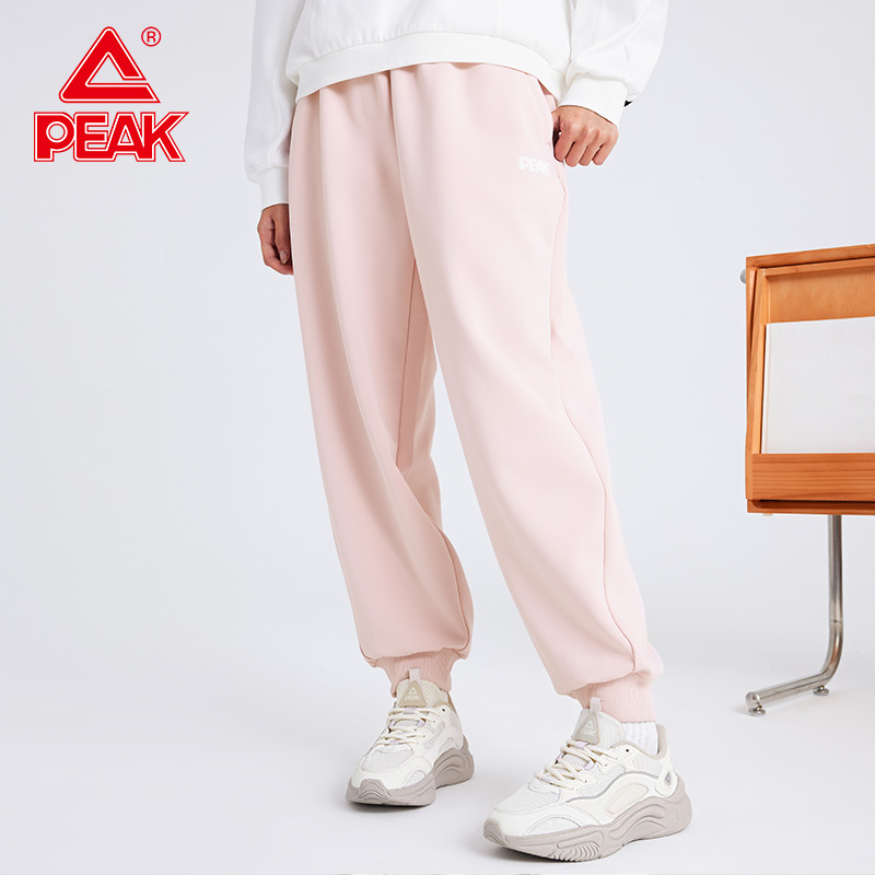 匹克针织长裤新款户外防风保暖舒适运动裤女款休闲跑步裤官方正品