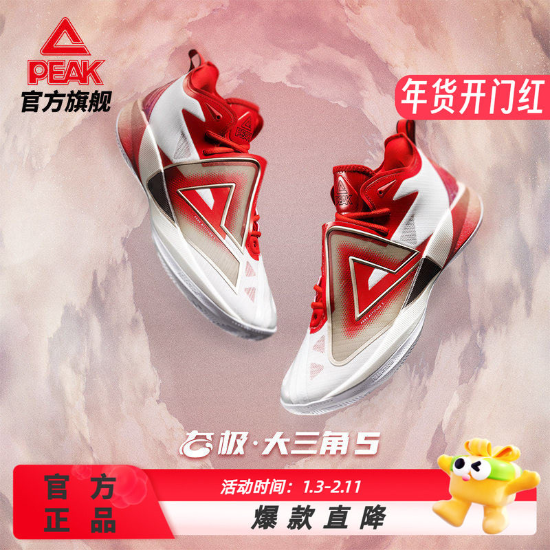匹克态极大三角5篮球鞋男款冬季新品专业实战减震球鞋中帮运动鞋
