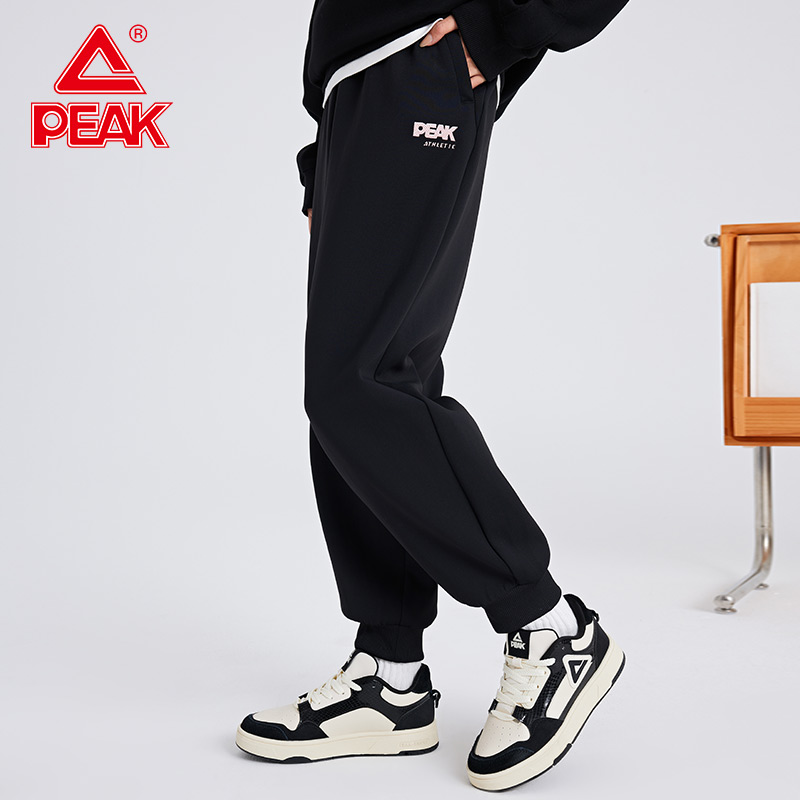 匹克针织长裤新款户外防风保暖舒适运动裤女款休闲跑步裤官方正品