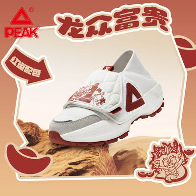 匹克国创-龙众富贵|态极大三角面包鞋男一脚蹬老爹鞋休闲运动鞋