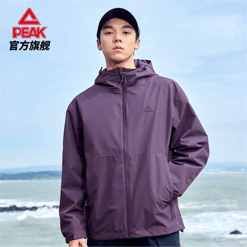 匹克男女同款防风连帽夹克潮流舒适时尚户外出行单品情侣款
