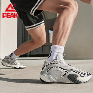 匹克袭卷态极科技实战中底篮球鞋男士外场耐磨学生低帮运动鞋缓震
