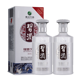 习酒 银质习酒（三代）酱香型白酒 53°500ml*2瓶