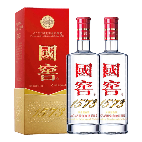 泸州老窖 国窖1573酒浓香型38度单瓶500ml*2瓶