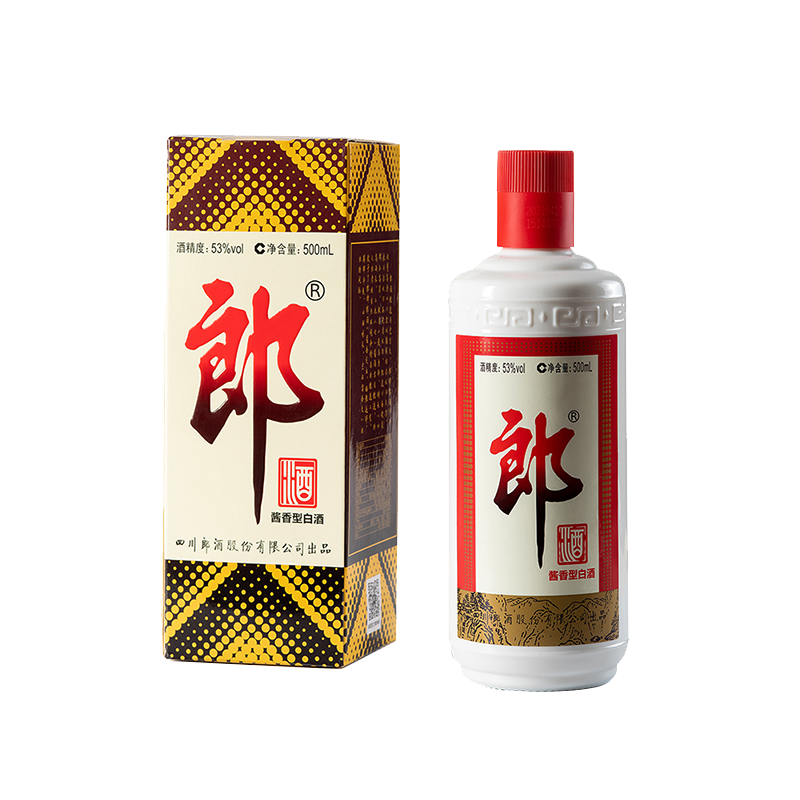 郎 郎牌郎酒 53度 酱香型高度白酒 500ml 单瓶装 礼送自饮佳选