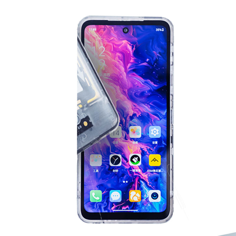 适用于AGM X6 zero透明版三防手机6.78寸屏幕贴膜高清防指纹防爆膜纤维钢化膜防摔防蓝光膜水凝膜保护膜