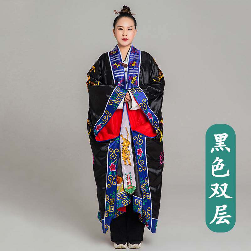 新款道士服高功经衣用品三清长袍道家服装男法师道袍法衣道士穿的