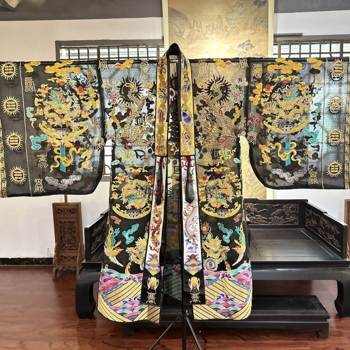 特卖道士服高功服夏季轻薄纱料九龙萧台二十八星宿小袖法衣降衣道