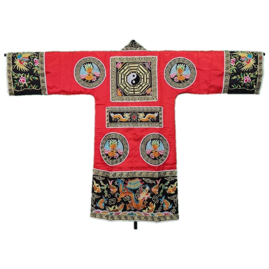 特卖款 鹤款 道高功法事道服 道用品 道服 金银葱工艺 道袍