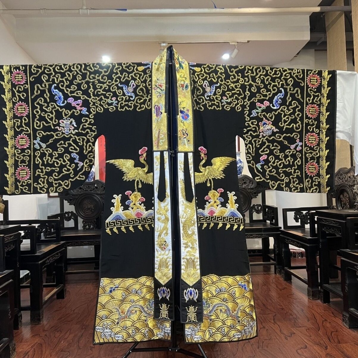 特卖道士服高功服全金仿手工五龙萧台二十八星宿小袖法衣降衣道袍