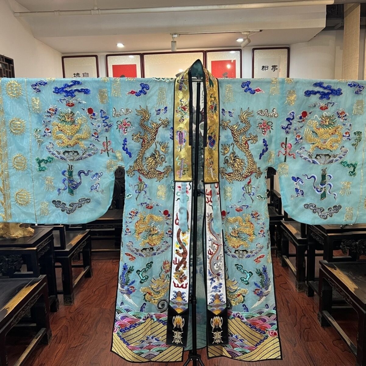 特卖道士服高功服夏季轻薄纱料九龙萧台二十八星宿小袖法衣降衣道