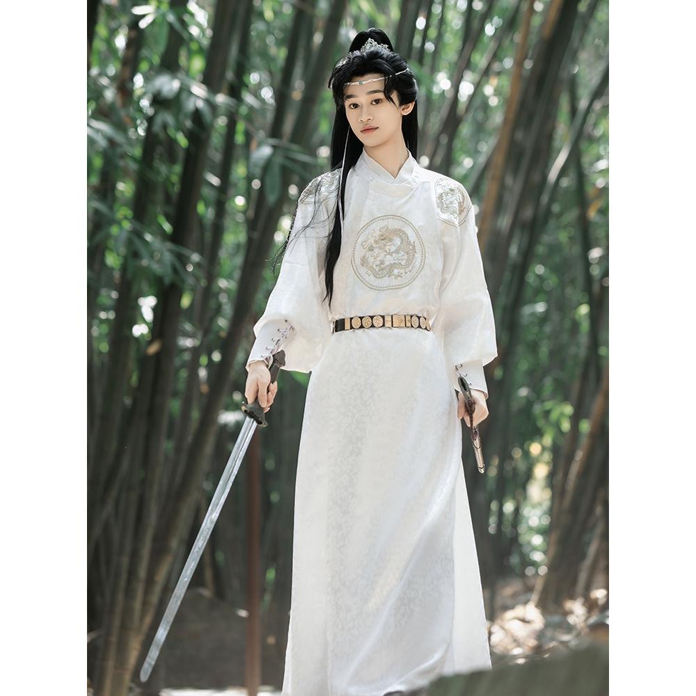 特卖汉服男款秋冬款裘衣唐制圆领袍古风男装明制道袍2024新款男士