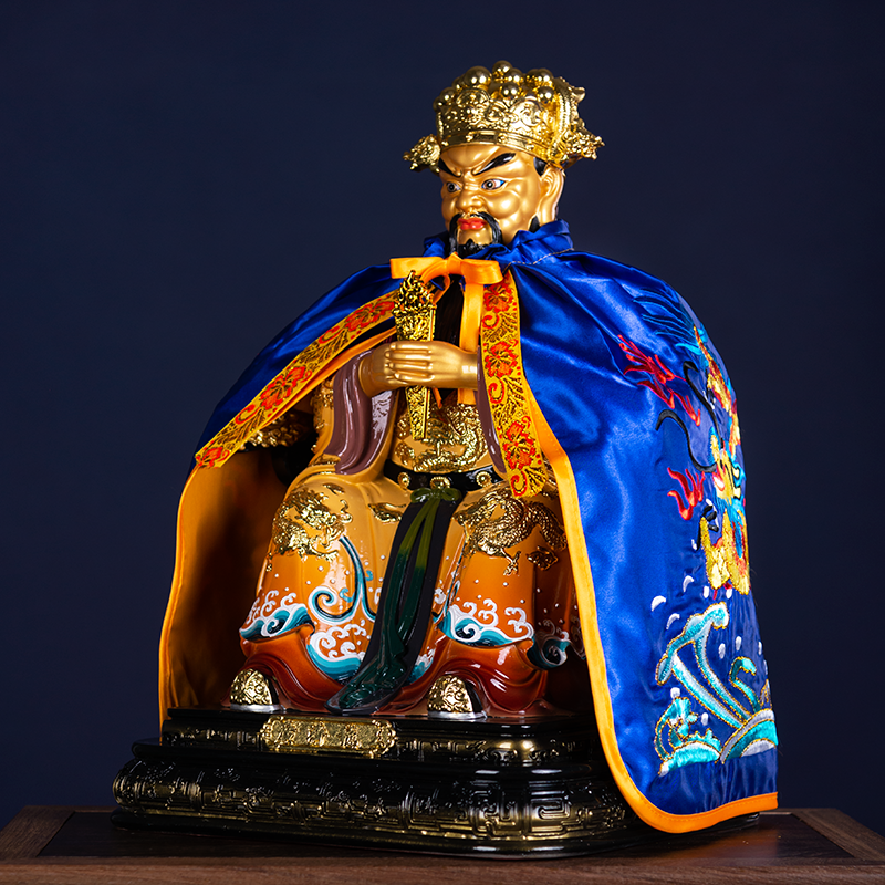 特卖广济龙王五爷披风龙袍道家堂口神像披肩斗篷刺绣双龙还愿服装