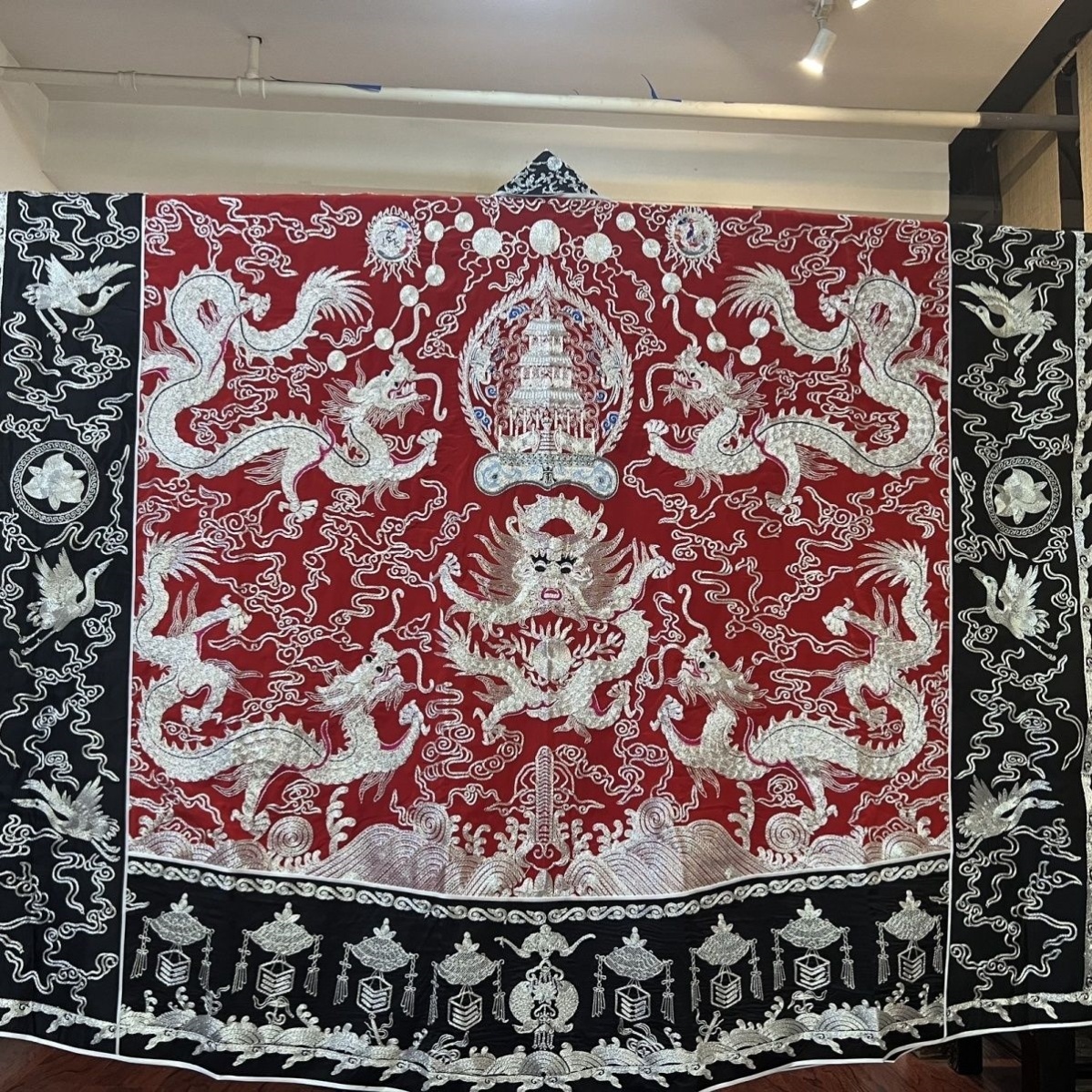 特卖道士服仿手工白银紫薇琼台五龙道家高功法衣降衣道袍多色可选