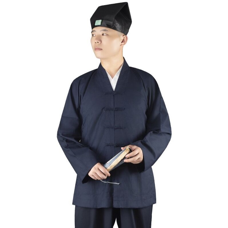 特卖道士服装男春秋三清领道服太极服道士道袍短褂女斜襟练功服太