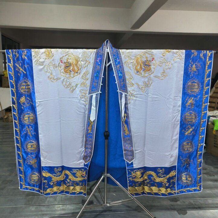 特卖白色金线九龙法衣道家高功法衣道士服班衣霄台衣经衣道袍
