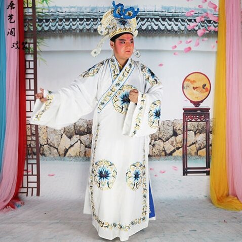 特卖京剧戏曲团花武生道袍京剧大武生开敞褶子衣服花脸武将军团花