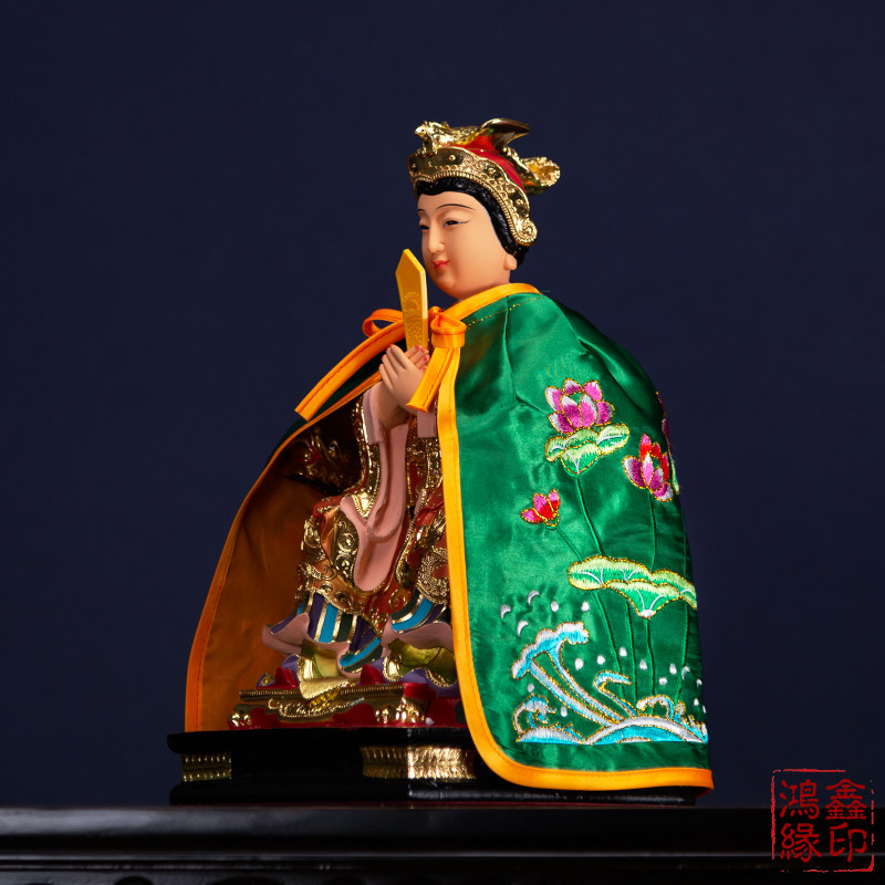 特卖泰山奶奶披风斗篷碧霞元君道家神像佛像还愿刺绣凤凰披袍披肩