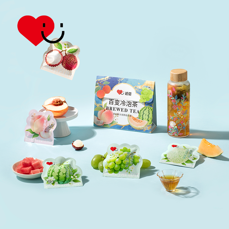 一纸花约抖音同款冷泡夏天冷萃西瓜组合袋泡茶缤纷五种口味办公茶