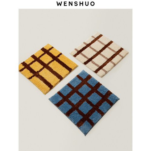 WENSHUO撞色条纹椅垫四季防冷