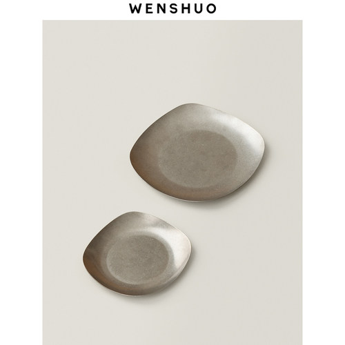 WENSHUO304不锈钢方盘面包盘