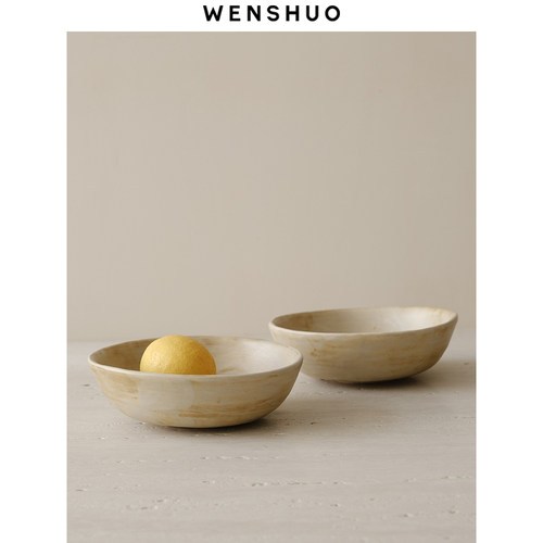 WENSHUO侘寂风圆碗饭碗汤碗